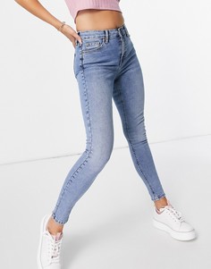 Выбеленные джинсы Topshop Jamie-Голубой