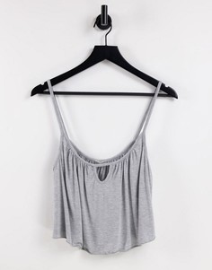Пижамный топ на бретельках от комплекта Free People Free To Be-Серый