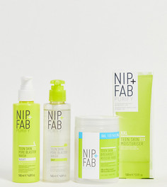 Эксклюзивный набор средств для очищения подростковой кожи NIP+FAB x ASOS Exclusive Teen Cleanse + Purify Regime (скидка 41%)-Бесцветный