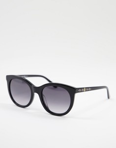 Солнцезащитные очки с круглыми стеклами Juicy Couture-Черный цвет