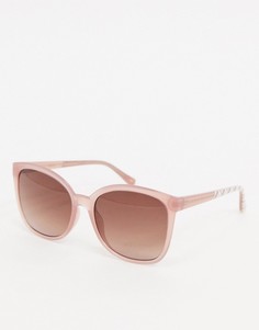 Солнцезащитные очки в квадратной розовой оправе Ted Baker-Розовый