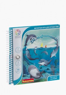 Игра настольная Bondibon Магнитная игра для путешествий, дельфинчики