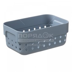 Корзина универсальная, 0.4 л, Plast team Seoul PT1325ТГ-5, туманно-голубая, 11.8x7.8x5 см