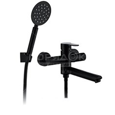 Смеситель для ванны, Frap, корот изл, с картриджем, черн, F32801-6