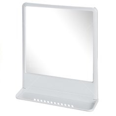 Зеркало 30х40 см, прямоугольное, белый мрамор, полочка, Berossi, Tokyo, НВ 11504000