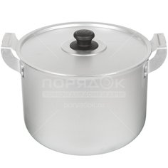 Кастрюля алюминий, 8 л, с крыш, Калитва, 14080