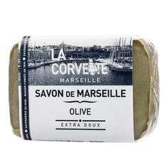 Мыло марсельское традиционное гипоаллергенное оливковое для лица и тела La Corvette