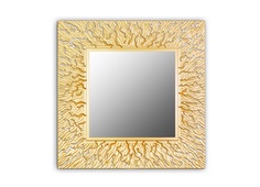 Зеркало квадратное настенное coral 90 (inshape) золотой 90x90x3 см.