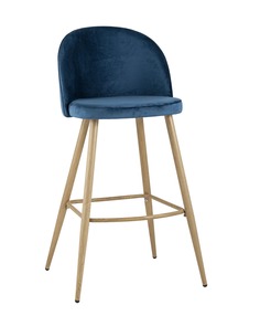Стул барный лион (stool group) синий 48x105x40 см.