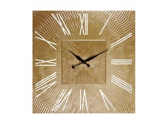 Часы настенные квадратные twinkle qu 90 (inshape) бронзовый 90x90 см.