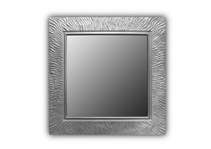 Квадратное зеркало настенное wave qu 90 (inshape) серебристый 90x90x3 см.