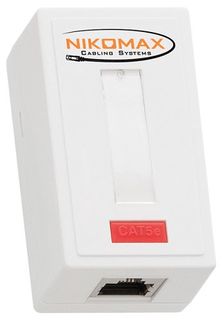 Компьютерная розетка настенная NIKOMAX NMC-WO1SD2-WT