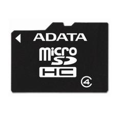 Карта памяти 4GB ADATA AUSDH4GCL4-RA1 microSDHC Class 4 (SD адаптер)
