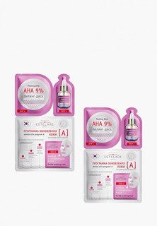Маска для лица Institute Estelare Программа обновления кожи "А" для сухой и увядающей кожи 28 г (21 г + 6 г + 1 г)
