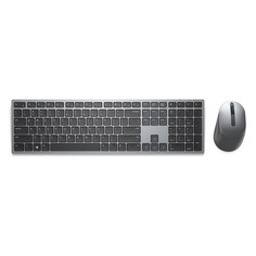 Комплект (клавиатура+мышь) DELL KM7321W, USB, беспроводной, серый [580-ajqp]