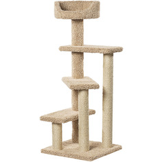 Комплекс для кошек Пушок ковролиновый Винтовая лестница 57х57х145 см