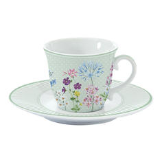 Чашка с блюдцем Easy life Цветение 0,2 л