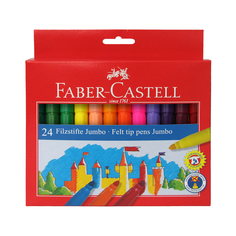 Фломастеры Faber-Castell Jumbo Замок смываемые 24 цвета