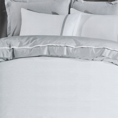 Комплект постельного белья Ecocotton New Basic белый с серым Евро