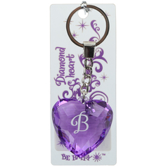 Брелок Би-Хэппи сердце фиолетовый (В)