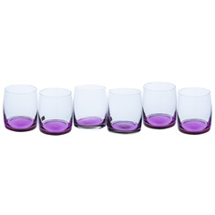 Набор стаканов Crystalite Bohemia 6 шт 290 мл фиолетовый