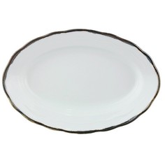 Блюдо овальное Porcelana Bogucice River Metal 24 см