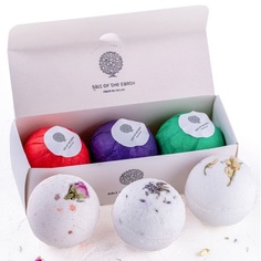 Набор бомбочек для ванн Salt of the Earth flower relax 3 штуки