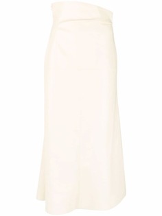 Nanushka юбка миди с завышенной талией