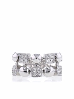Bvlgari Pre-Owned кольцо Lucéa 2000-х годов из белого золота с бриллиантами