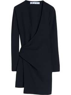 Off-White платье мини с запахом