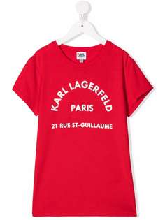 Karl Lagerfeld Kids футболка с логотипом