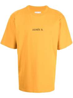 agnès b. футболка с вышитым логотипом