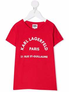 Karl Lagerfeld Kids футболка с логотипом