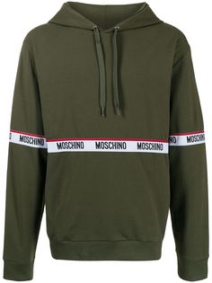 Moschino худи с кулиской и логотипом