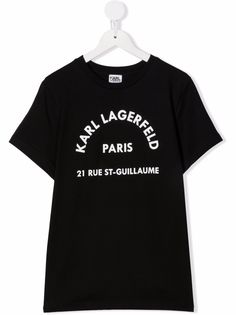 Karl Lagerfeld Kids футболка с логотипом