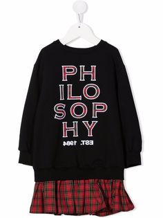 Philosophy Di Lorenzo Serafini Kids платье-свитер с логотипом