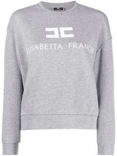 Elisabetta Franchi меланжевая толстовка с логотипом