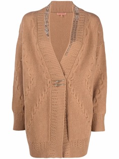 Ermanno Scervino декорированный кардиган фактурной вязки