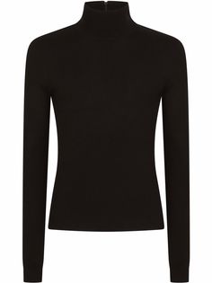 Dolce & Gabbana джемпер в рубчик с высоким воротником