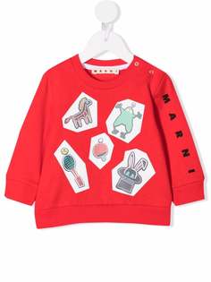Marni Kids толстовка с графичным принтом