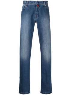 Kiton узкие джинсы с заниженной талией