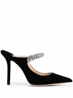 Jimmy Choo мюли Bing 100 с заостренным носком и кристаллами