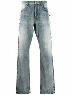 Givenchy декорированные джинсы прямого кроя