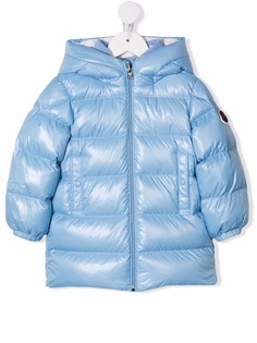 Moncler Enfant пуховик на молнии с капюшоном