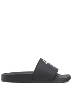 Giuseppe Zanotti шлепанцы Brett с логотипом