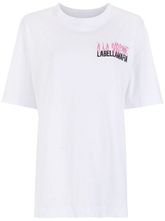 À La Garçonne футболка с логотипом из коллаборации с Labellamafia