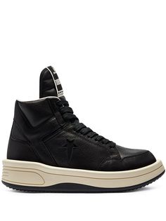 Rick Owens высокие кеды из коллаборации с Converse