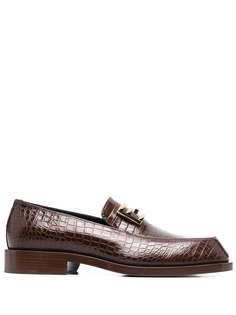 Fendi лоферы с логотипом FF Baguette
