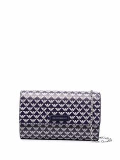 Emporio Armani клатч с ремнем-цепочкой и логотипом