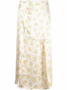Acne Studios юбка прямого кроя с цветочным принтом